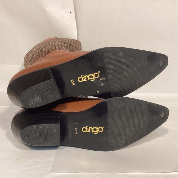 L.L. Bean Dingo Womens Braided Leather Boots size 10 - Picture 7 of 15